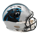 Steve Smith Sr Signed Panthers Speed Authentic Helmet with "Agent 89" Insc