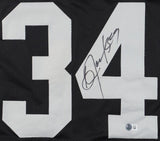 Bo Jackson Signed Oakland Raiders Jersey (Beckett)#1 Overall Pick 1986 NFL Draft