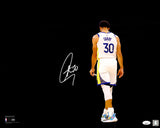 STEPHEN CURRY AUTOGRAPHED 16X20 PHOTO GOLDEN STATE WARRIORS SPOTLIGHT JSA 235693