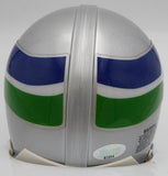 Jim Zorn -To- Steve Largent Autographed Seahawks Mini Helmet MCS Holo #87254