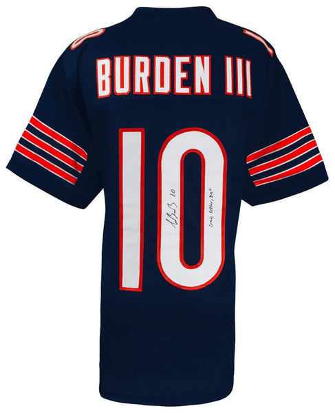 Luther Burden Signed Navy Custom Football Jersey w/Good, Better, Best - (SS COA)