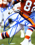 Denver Broncos Vance Johnson Autographed 8x10 Photo James Spence COA