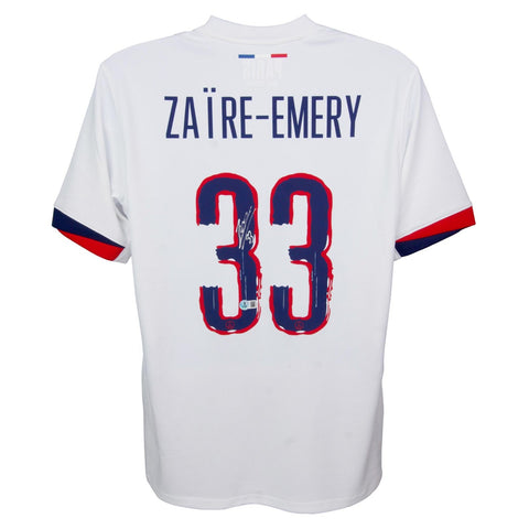 Warren Zaire-Emery Signed Paris Saint-Germain Nike Authentic Jersey (Beckett)