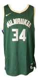 Giannis Antetokounmpo Signed Milwaukee Bucks Nike Swingman Jersey BAS
