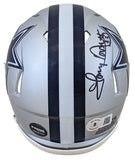 Cowboys Emmitt Smith & Tony Dorsett Signed Speed Mini Helmet BAS Witnessed