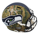 Brian Bosworth Signed Seattle Seahawks Speed Full Size Camo NFL Helmet