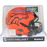 Jonathon Cooper Auographed Denver Broncos Rave Mini Helmet Beckett Witness 52838