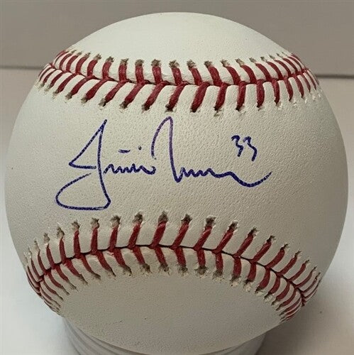 Minn Twins 2006 AL MVP JUSTIN MORNEAU Signed Official MLB Baseball AUTO