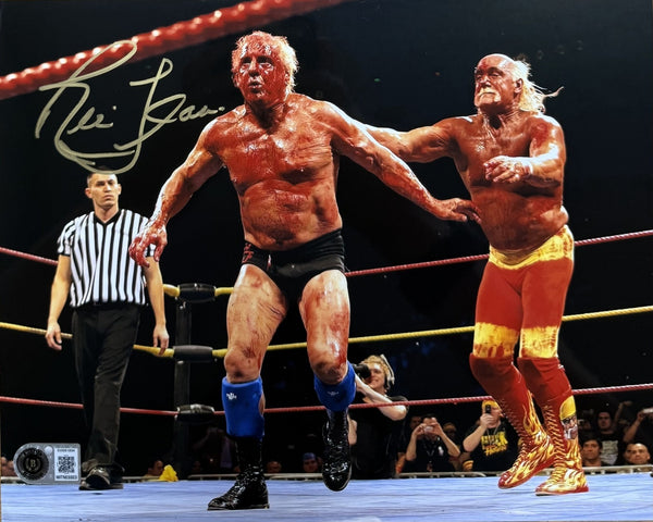 RIC FLAIR Signed 8x10 Photo #3 AUTO - WWE, WCW, NWA, TNA Hall of Famer - BAS