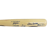 Bob Gibson, Steve Carlton Multi-Signed Cooperstown 3000's Blonde MLB Bat/10 Sigs
