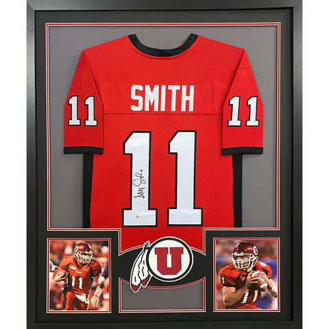 Alex Smith Autographed Signed Framed Utah Jersey BECKETT