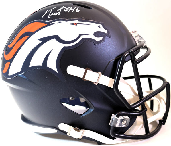 Troy Franklin Autographed Full Size Denver Broncos Replica Helmet Beckett COA