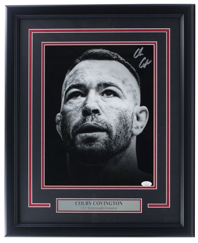 Colby Covington Signed Framed 11x14 UFC Photo JSA ITP