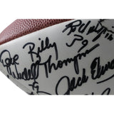Elway Phillips Maddux +53 Signed Denver Broncos 93 Team Football Beckett 55435
