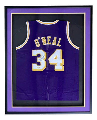 Shop Shaquille Shaq O'Neal LSU Tigers Signed Purple Custom Jersey