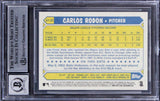 White Sox Carlos Rodon Signed 2017 Topps '87 Topps #8722 Card Auto 10! BAS Slab