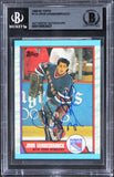 Rangers John Vanbiesbrouck Authentic Signed 1989 Topps #114 Card BAS Slabbed