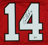 Gunner Stockton Signed UGA Custom Red Jersey