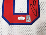 DETROIT PISTONS DENNIS RODMAN AUTOGRAPHED SIGNED WHITE JERSEY JSA STOCK #215730