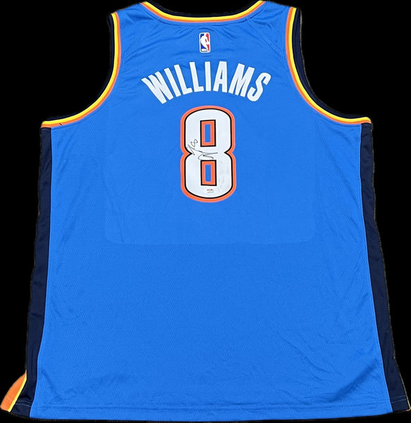 Jalen Williams Signed Jersey PSA Oklahoma City Thunder Autographed