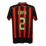 Cafu Signed AC Milan Soccer Jersey #2 with Beckett COA