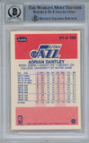 Adrian Dantley Signed 1986-87 Fleer #21 Trading Card w/HOF Beckett 10 Slab 42942