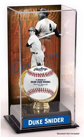 Duke Snider Brooklyn Dodgers Hall of Fame Sublimated Display Case with Image