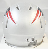 Milton Williams Signed New England Patriots Speed Mini Helmet - Beckett W Holo