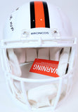 John Elway Autographed Broncos Speed Pro Snowcapped Helmet w/ Inscription (BAS)