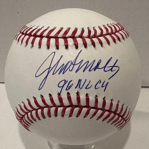 Brave Hall of Famer JOHN SMOLTZ Signed Official MLB Baseball AUTO w/ 96 CY - BAS