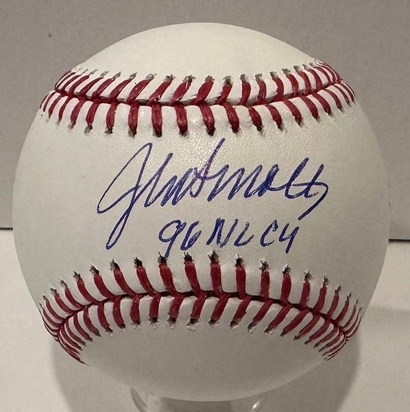 Brave Hall of Famer JOHN SMOLTZ Signed Official MLB Baseball AUTO w/ 96 CY - BAS