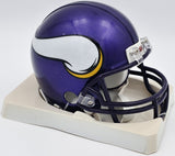 Steve Hutchinson Autographed Vikings Purple Mini Helmet Beckett QR #BS30342