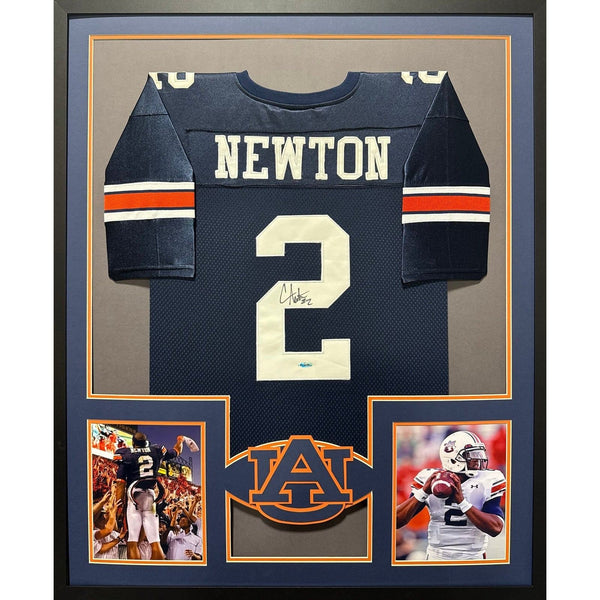 Cam Newton Autographed Signed Framed Auburn Jersey UPPERDECK