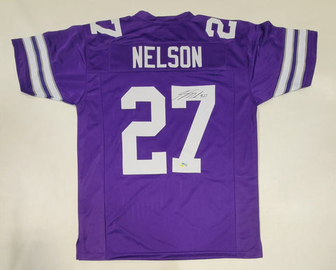 JORDY NELSON SIGNED AUTOGRAPHED COLLEGE STYLE CUSTOM XL JERSEY BECKETT QR