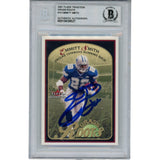 Emmitt Smith Autographed 2001 Fleer Traditon Grass Roots #10 Card Beckett 53511