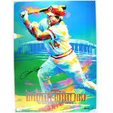 Pete Rose Autographed/Signed Cincinnati Reds 24x18 Lithograph Beckett 59176