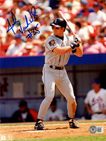 John Vander Wal Autographed Colorado Rockies 8x10 Photo Beckett 50546