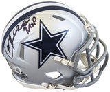 Cowboys Larry Brown "SB XXX MVP" Authentic Signed Speed Mini Helmet BAS Witness