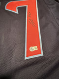 Woody Marks of the Houston Texans Autographed Navy Blue/Red Jersey Beckett