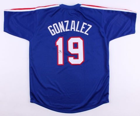 Juan Gonzalez Signed Texas Rangers Jersey (JSA COA) 2xAL MVP (1996, 1998)