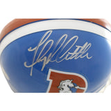 Floyd Little Autographed/Signed Denver Broncos 75-96 VSR4 Mini Helmet Leaf 57814