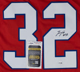 TreVeyon Henderson Signed New England Patriots Jersey (JSA COA) 2025 2nd Rnd Pck