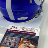 Autographed/Signed Jonathan Taylor Indianapolis Colts Flash Mini Helmet JSA COA