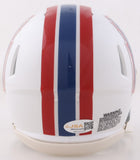 Billy "White Shoes" Johnson Signed Houston Oilers Speed Mini Helmet (JSA) WR/ KR