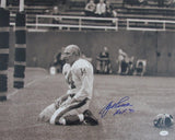 Y.A. Tittle Signed/Inscribed New York Giants 16x20 B/W Photo JSA 212561