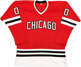 CHRISTMAS VACATION CHEVY CHASE AUTOGRAPHED RED JERSEY GRISWOLD BECKETT QR 233371