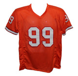 Warren Sapp Autographed/Signed Pro Style Orange TB XL Jersey HOF BAS 30054