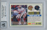 Joe Montana Autographed 1989 Score #274 Trading Card BAS 10 Slab 34631