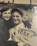 Lou Gehrig Eleanor Gehrig Signed 8x10 Yankees 1936 WS Type 1 Photo PSA/DNA