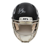 Julio Jones Saigned Atlanta Falcons Speed Authentic NFL Helmet